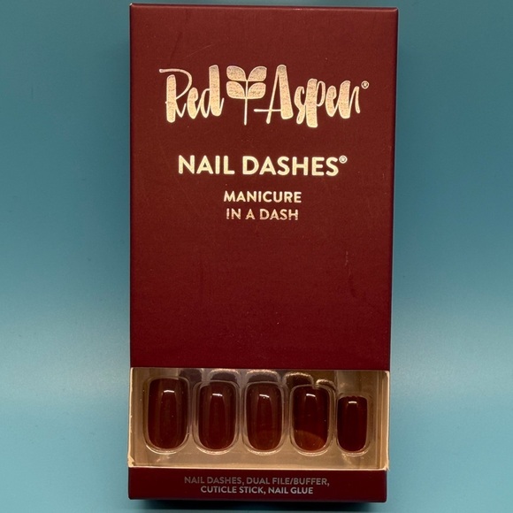 Red Aspen Other - Red Aspen Nail Dashes - Elegant Purple Press-On Nails